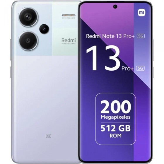 SMARTPHONE XIAOMI REDMI NOTE 13 PRO+ 6.67 12GB/512GB/200MP/NFC/5G PURPLE