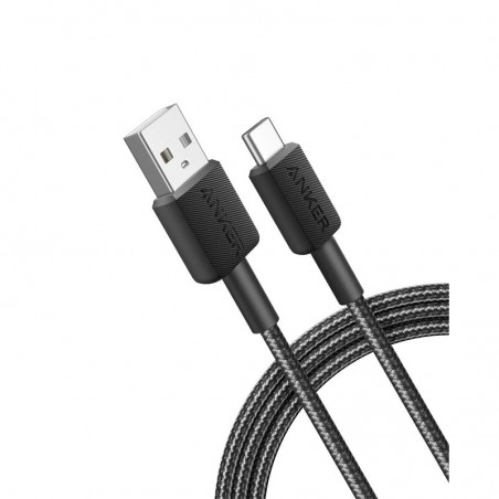 CABLE ANKER 322 USB-A TO USB-C TRENZADO 1.8M 45W BLACK