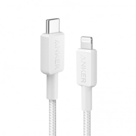 CABLE ANKER 322 USB-C TO LIGHTNING TRENZADO 0.9M 30W WHITE